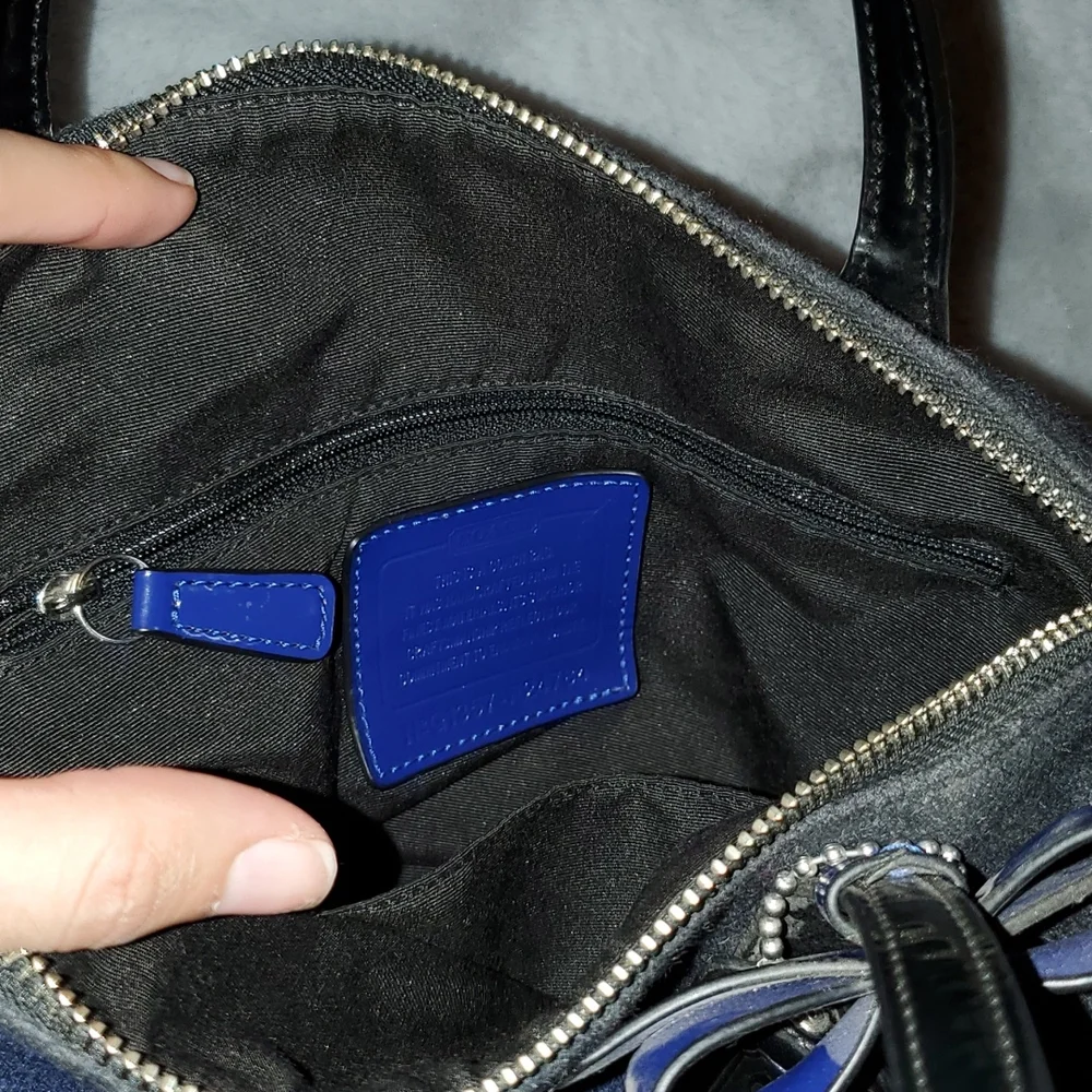 Coach Wool Satchel Hand Bag - Picture 13 of 16